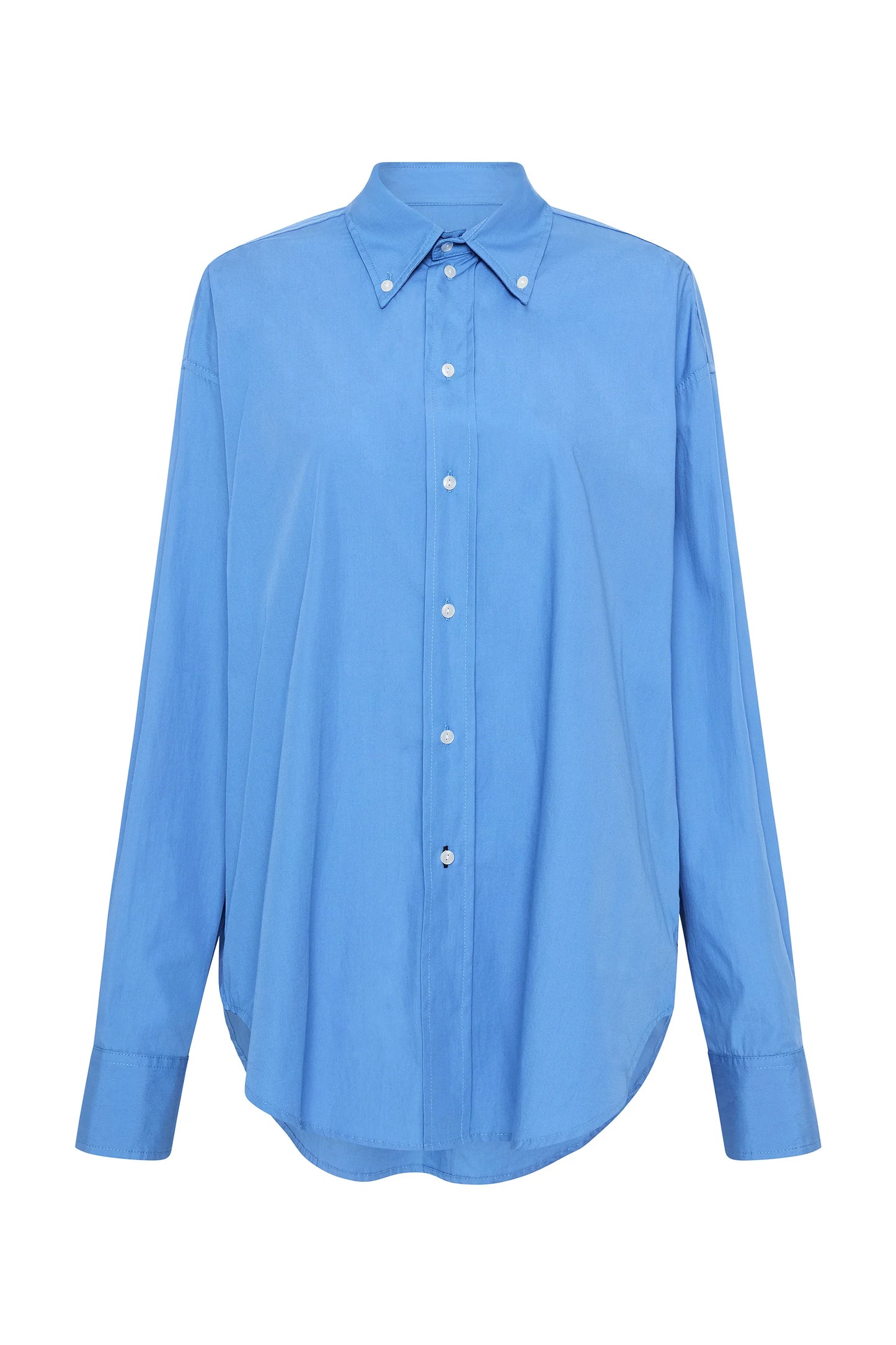 ORGANIC COTTON WEEKEND SHIRT - CORNFLOWER