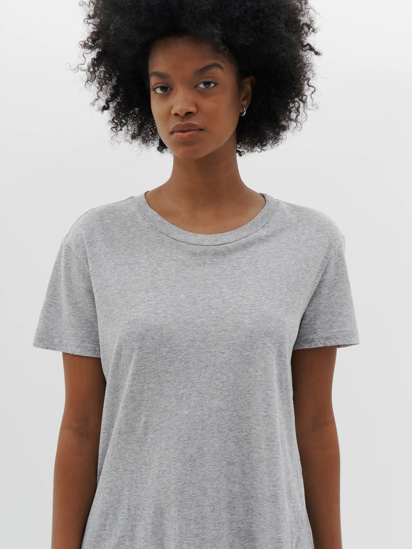 REGULAR CLASSIC S/S T SHIRT - GREY MARLE