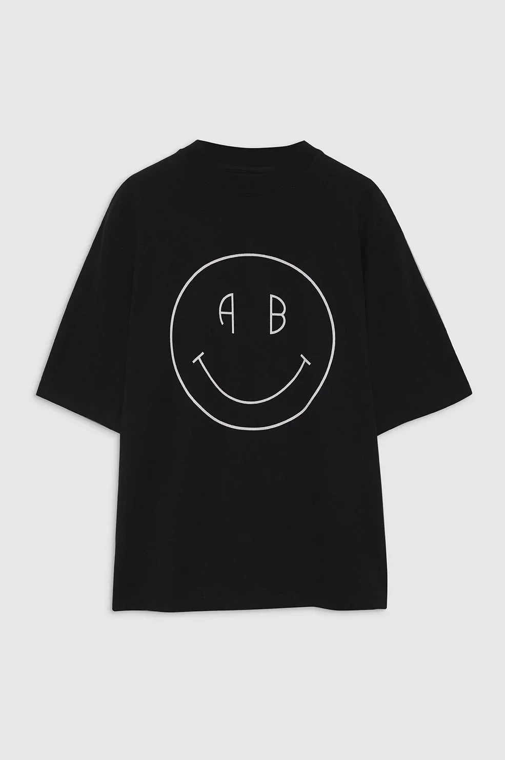 AVI TEE SMILEY - VINTAGE BLACK