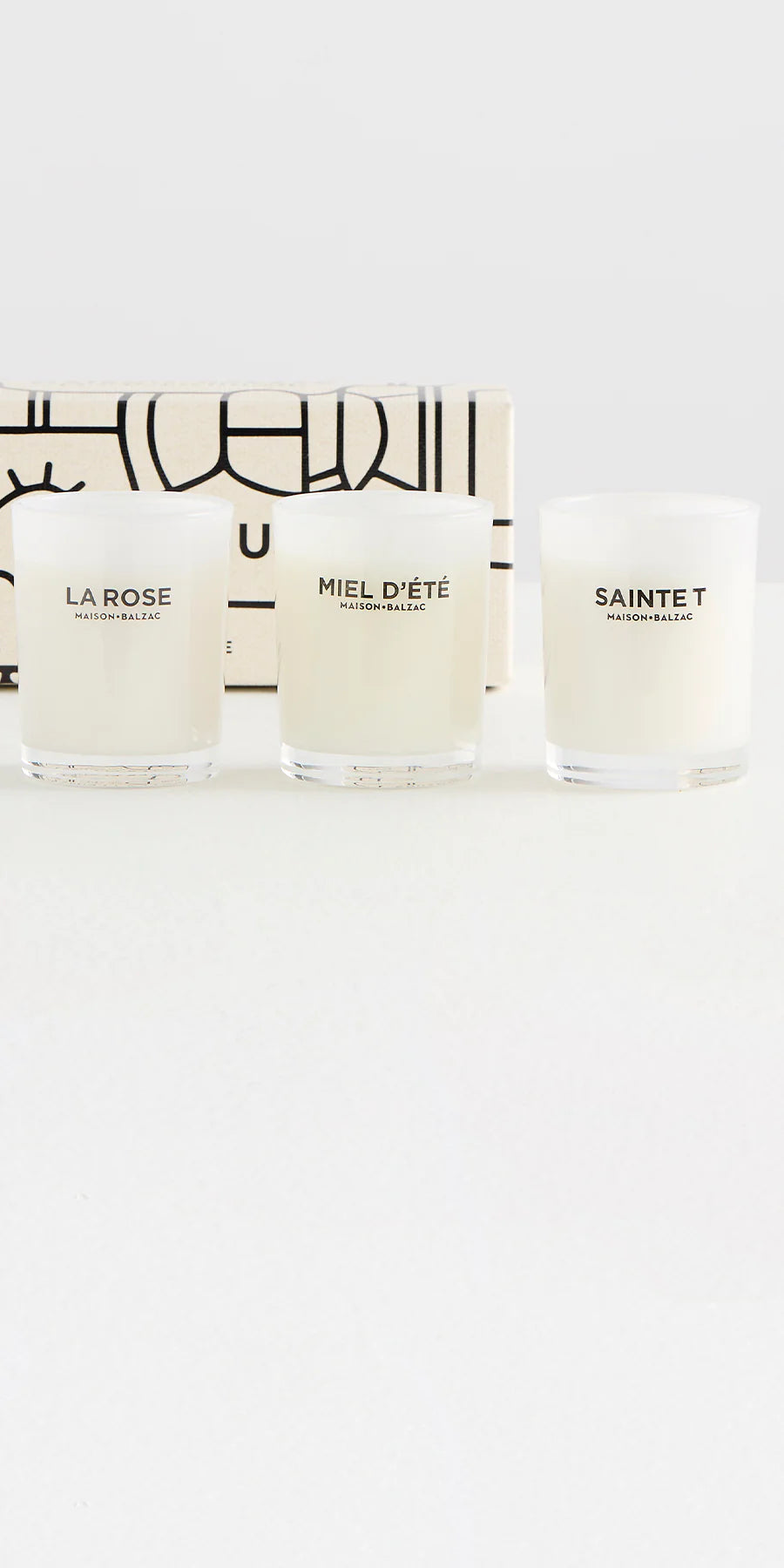 CANDLE SET TRIO - LES FLEURS