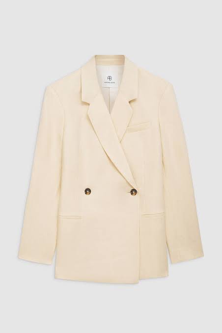 KAIA BLAZER - LIGHT YELLOW LINEN