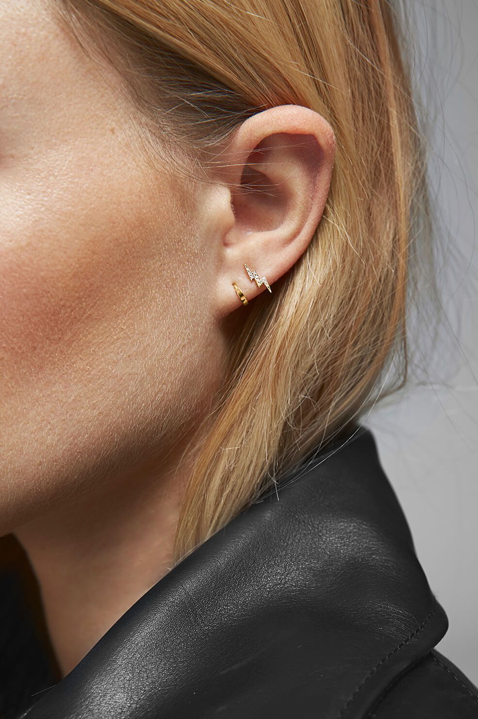 MINI HOOP EARRING - 14KT GOLD