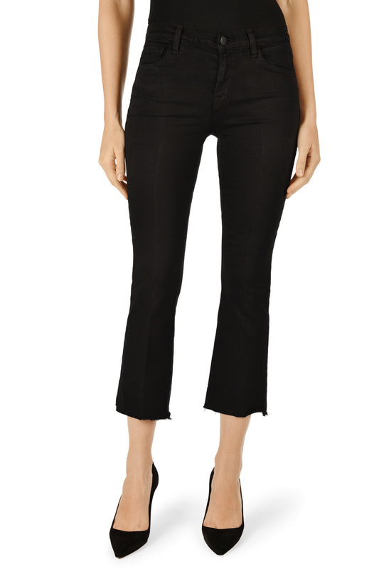 SELENA MID RISE CROP BOOTCUT - BLACK BASTILLE