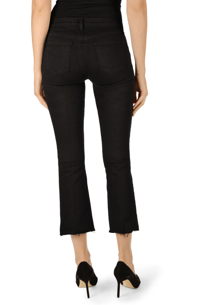 SELENA MID RISE CROP BOOTCUT - BLACK BASTILLE