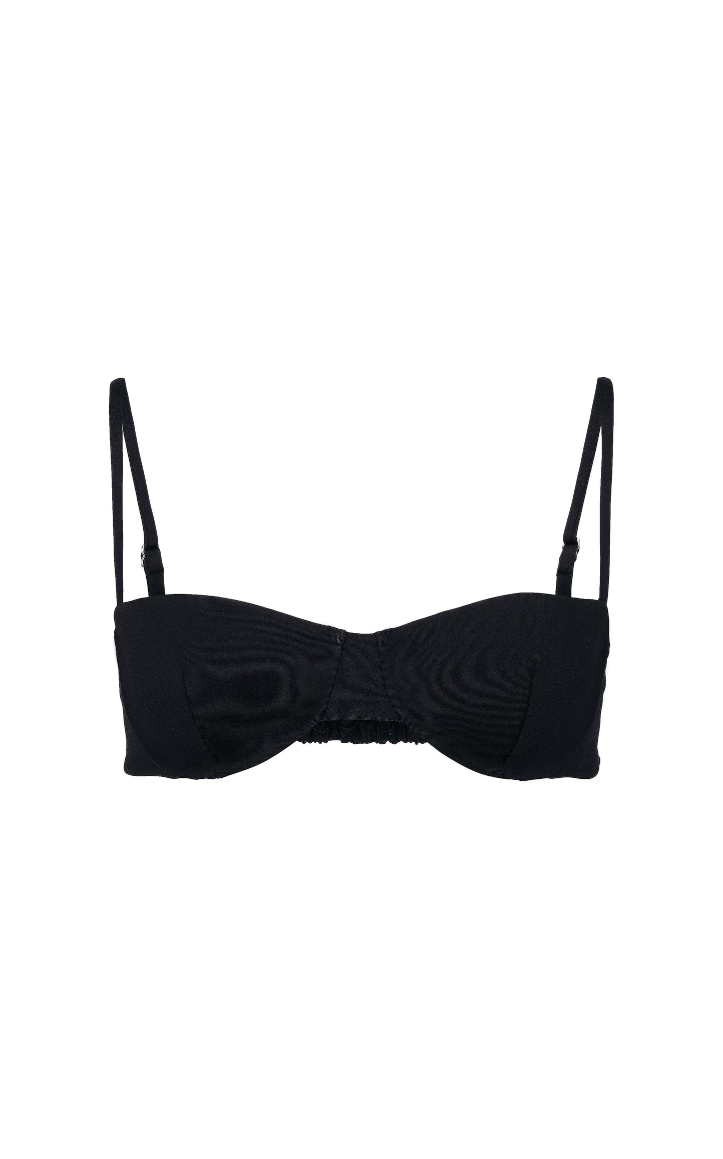 BARDOT BALCONY TOP - BLACK