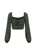 GWEN TOP - GARDEN PRINT
