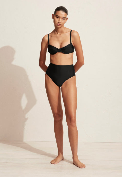 BALCONETTE TOP - BLACK