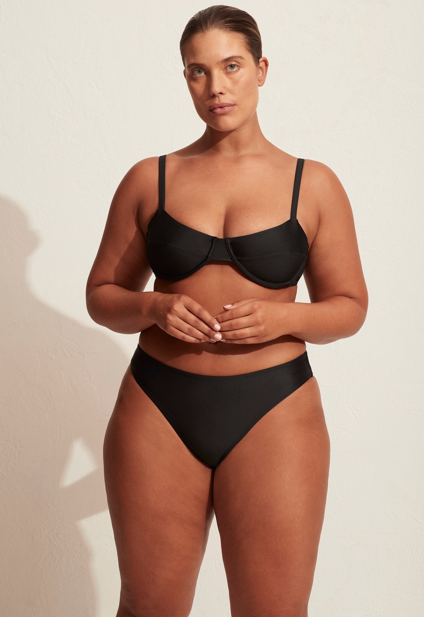 BALCONETTE TOP - BLACK