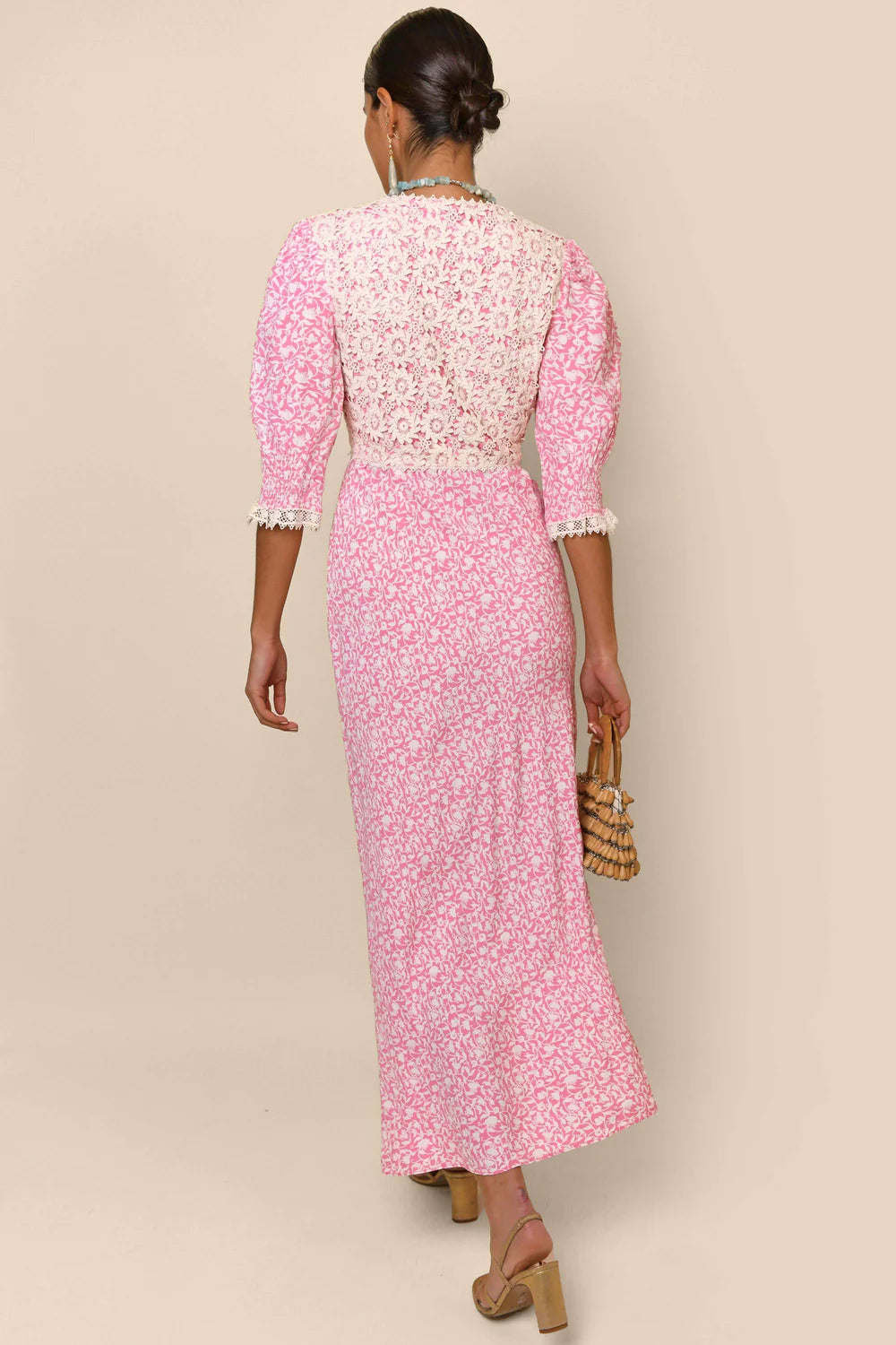 OLGA DRESS - LILY TRAIL PINK