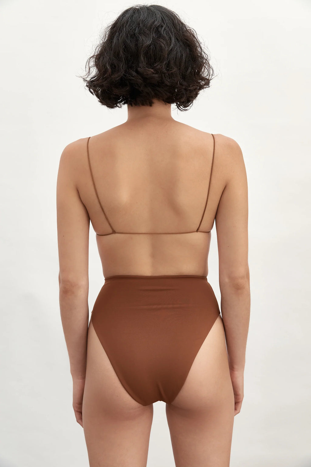 90'S HIGH WAIST BOTTOM - TRUFFLE