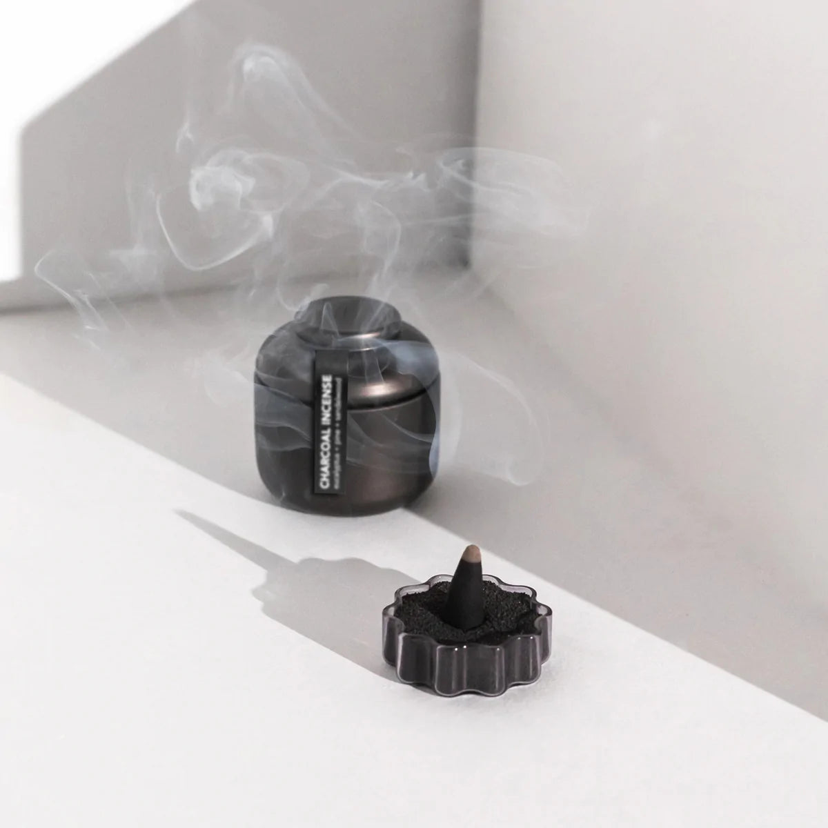 WAVE INCENSE HOLDER - SMOKE