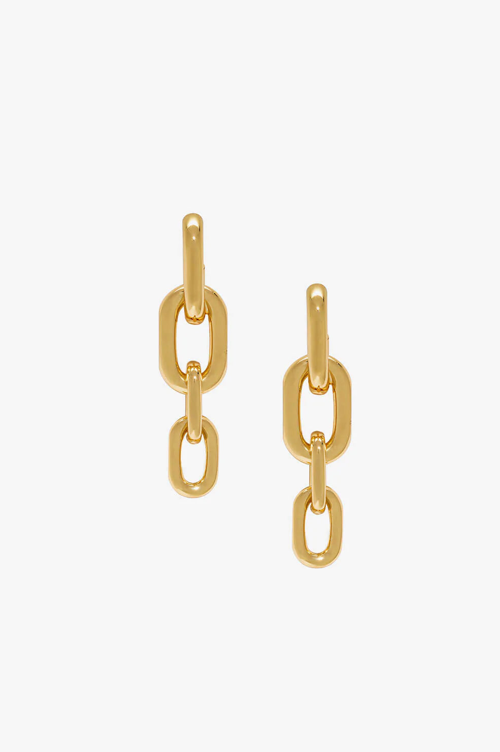 GRADUAL LINK EARRINGS - GOLD