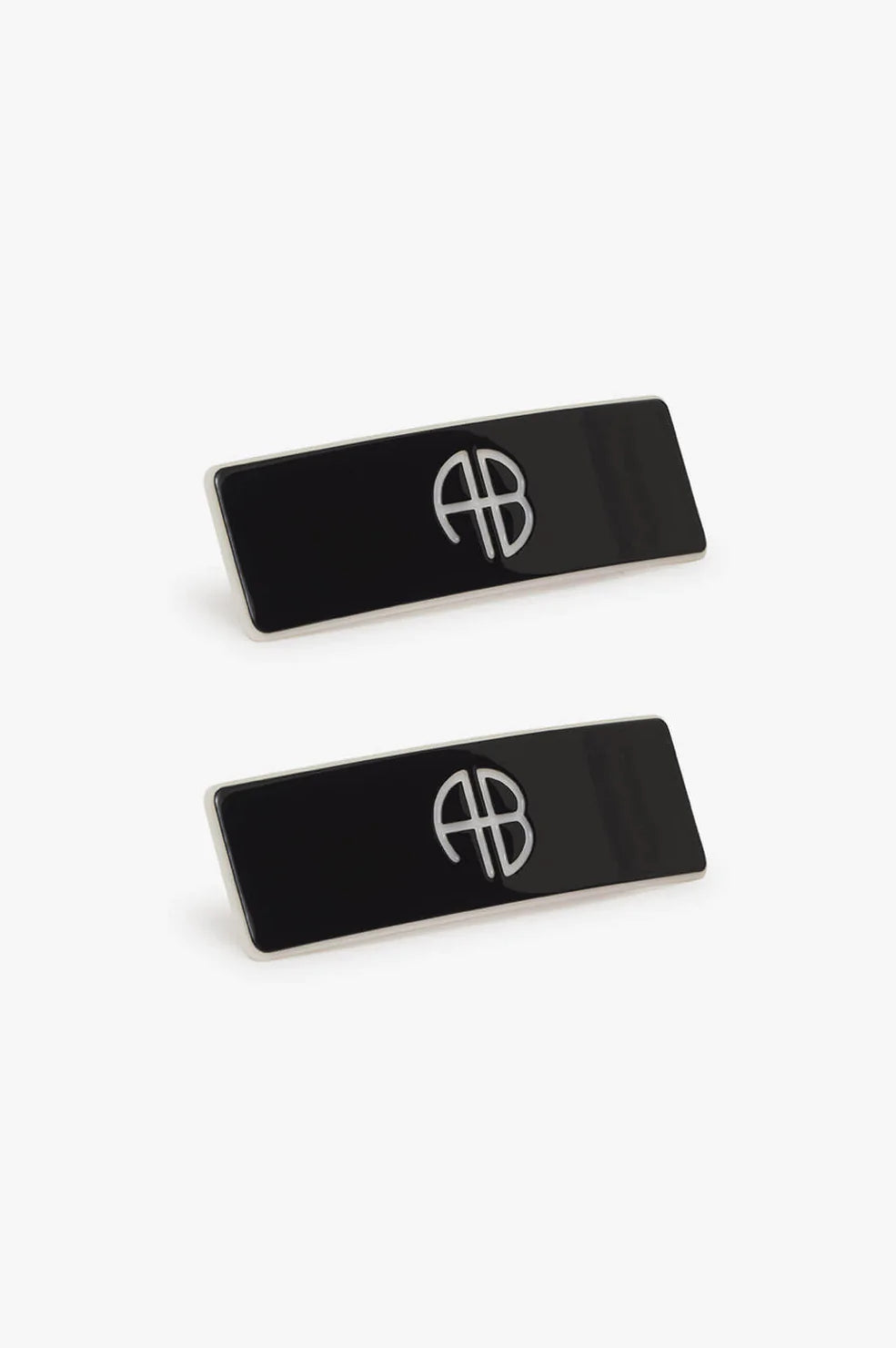 ANINE BING HAIR CLIPS X2 - BLACK