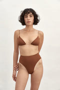 90'S HIGH WAIST BOTTOM - TRUFFLE