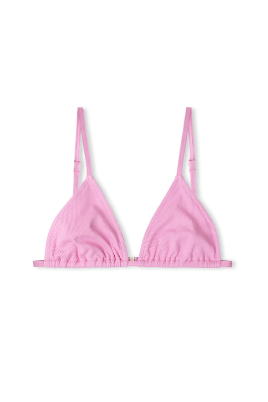 SEA PINK RIBBED TRAINGLE - SEA PINK