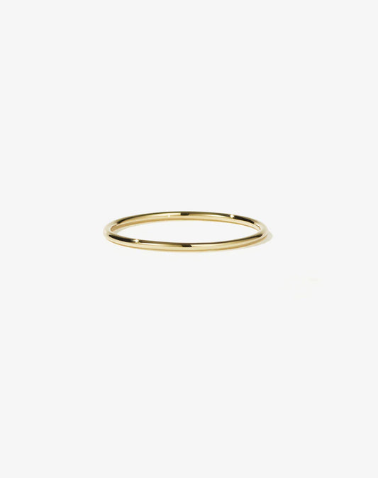 1MM HALO BAND RING - GOLD